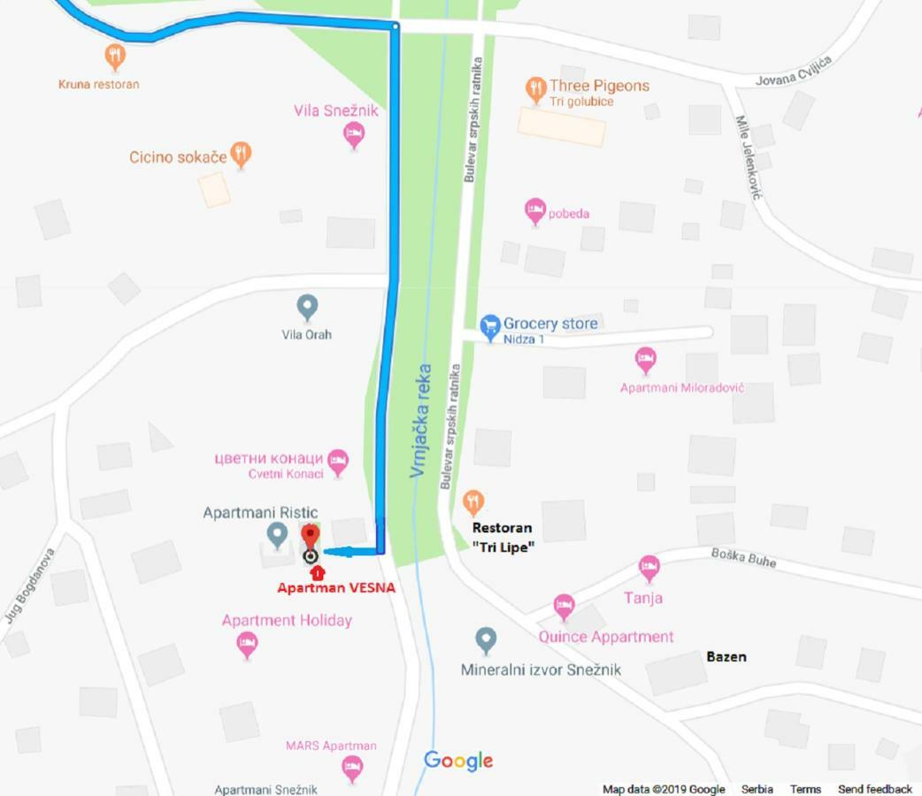Vesna Apartman Vrnjačka Banja Buitenkant foto